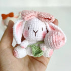 Llaveros Personalizados - Conejito Crochet Hecho a Mano, Llavero Premium para Bolso