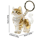 Llavero para Bolso Gato Transparente - Guarda el Pelaje de tu Mascota con Estilo Premium