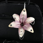 Llavero de Flores Orquídea y Lirio Artesanal - Keychain Premium para Decoración de Bolsos