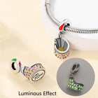Llaveros Charms de Plata 925: Torre Eiffel, Coliseo, Arco del Triunfo - Luminosos y Elegantes