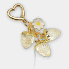 Bag Charm Dulce y Tierno: Llavero Corazón Fresa Semitransparente para Bolso