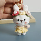 Llavero con Peluche de Conejo Champiñón a Crochet - Labubu Llavero Precio, Llaveros con Peluches Art