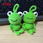 Llavero a Crochet Paso a Paso - Rana Verde Hecho a Mano Amigurumi, Accesorio Ecológico para Mochila,