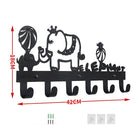 Perchero de Pared Negro para Niños