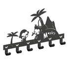 Perchero de Pared Negro para Niños