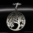 Llavero Árbol de la Vida Redondo con Diamantina