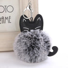 Llavero de Gato con Pompón