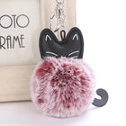Llavero de Gato con Pompón