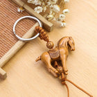 Llavero de Caballo de Madera