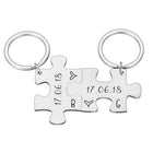 Llavero Puzzle para Parejas Personalizable