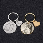 Llavero Fecha de Pareja Personalizado