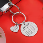 Llavero Fecha de Pareja Personalizado