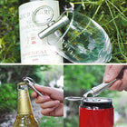 Llavero Abrebotellas <br> El Sacacorchos Slim (Acero)
