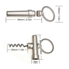 Llavero Abrebotellas <br> El Sacacorchos Slim (Acero)