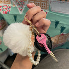Llavero de Pompón para Mujer