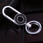 Llavero Redondo de Acero Inoxidable para Hombre