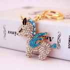 Llavero de Unicornio con Cristales