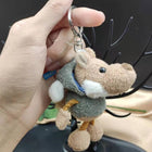 Llavero de Lobo de Peluche