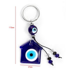 Llavero de Casa con Ojo Griego