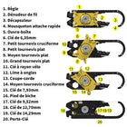 Llavero Multifunción 20 en 1 (Acero Inoxidable)