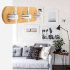 Perchero de Pared de Madera con Adhesivo