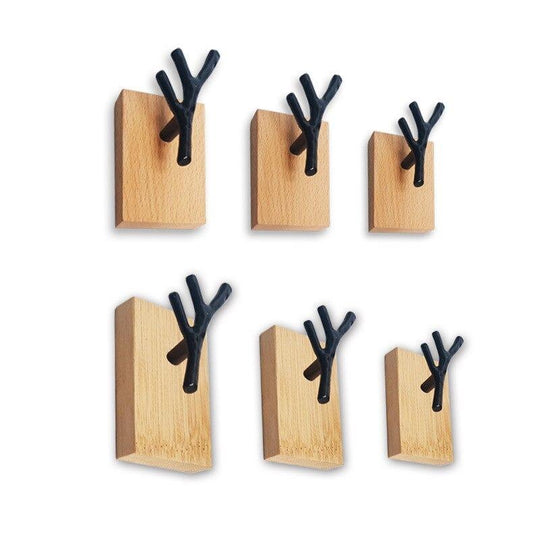 Perchero de Pared de Madera