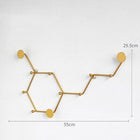 Perchero de Pared Geométrico de Lujo