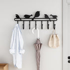 Llavero de Pared con Soporte de Pájaros