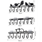 Llavero de Pared con Soporte de Pájaros