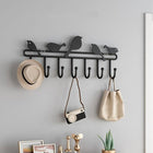 Llavero de Pared con Soporte de Pájaros