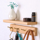 Perchero de Pared de Madera Maciza