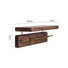 Perchero de Pared de Madera Maciza
