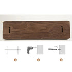 Perchero de Pared de Madera Maciza
