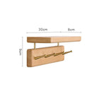 Perchero de Pared de Madera Maciza