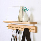 Perchero de Pared de Madera Maciza