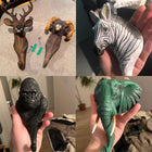 Perchero de Pared con Animales Realistas