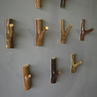 Perchero de Pared de Madera Natural