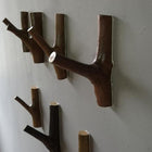 Perchero de Pared de Madera Natural