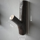 Perchero de Pared de Madera Natural