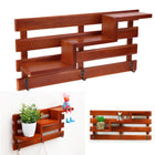 Perchero de Pared Rústico de Madera