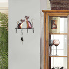 Perchero de Pared con Dos Gatos