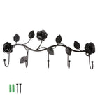 Perchero de Pared con Rosas Vintage