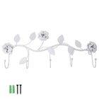 Perchero de Pared con Rosas Vintage