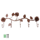 Perchero de Pared con Rosas Vintage
