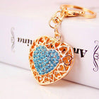 Llavero Original de Corazón con Strass