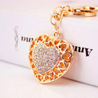 Llavero Original de Corazón con Strass