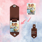Llavero Personalizado de Cuero con Foto