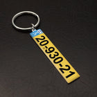 Llavero de Placa de Matrícula Personalizado