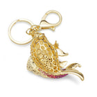Llavero de Pez Dorado con Brillantes