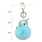 Llavero Pompón Unicornio